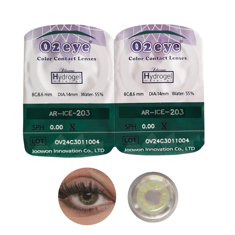 لنز چشم 02آی مدل Hydrogel شماره 203 رنگ سبز روشن