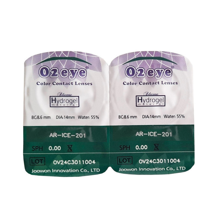 لنز چشم 02آی مدل Hydrogel شماره 201 رنگ عسلی روشن