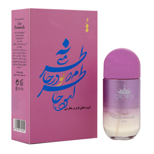 ادوپرفیوم زنانه کراون استار طرح شعر مدل Coco Mademoiselle Chanel حجم 30 میلیلیتر