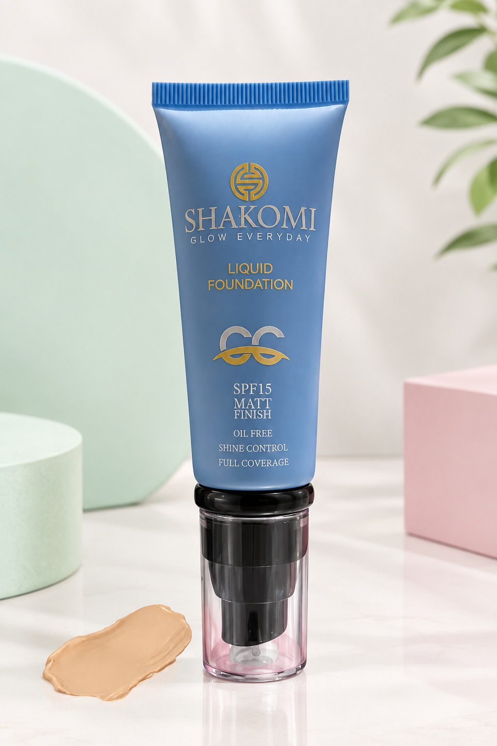 سی سی کرم تیوپی شاکومی حاوی SPF 15 حجم 40 میلی لیتر